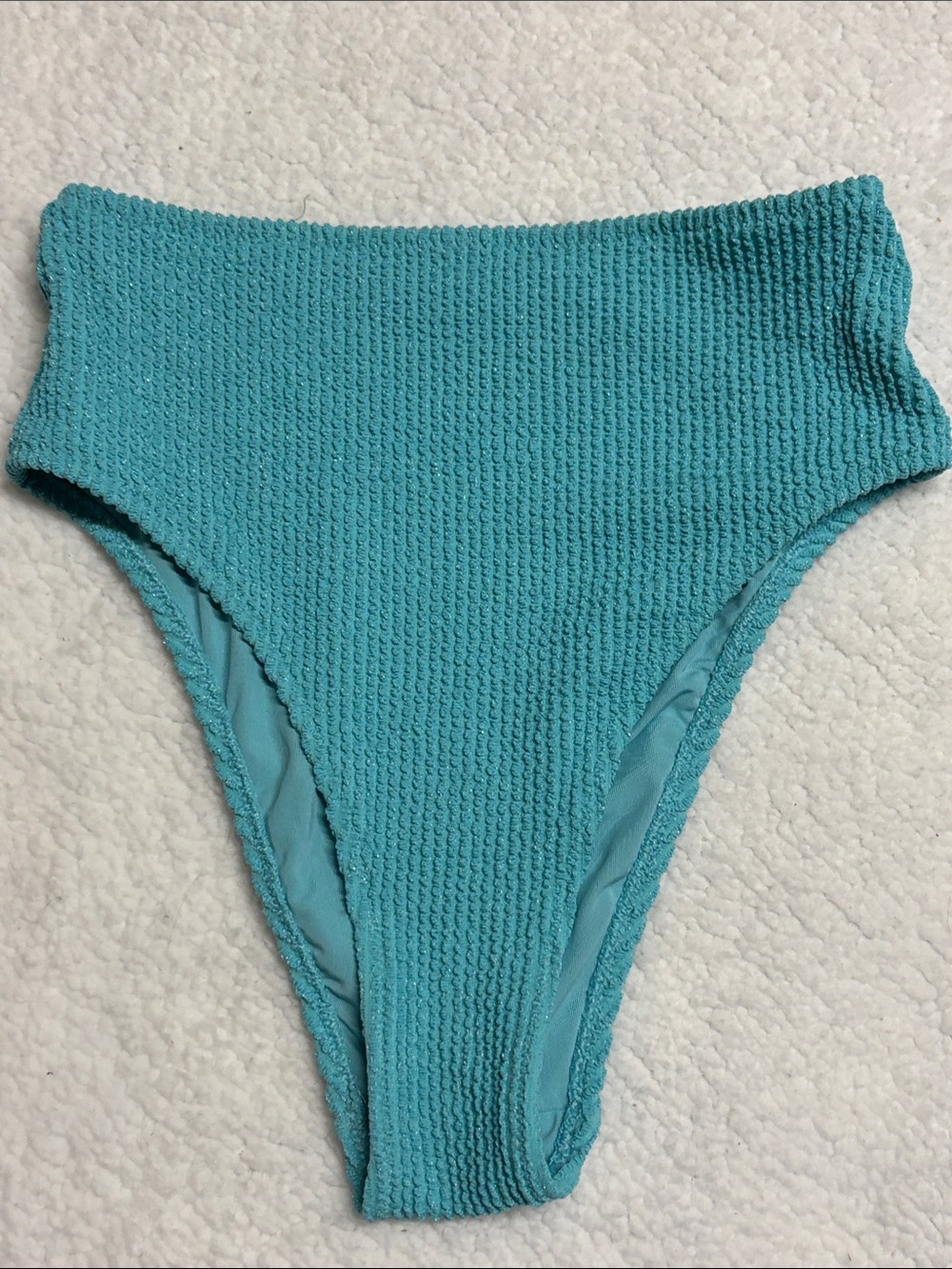 aerie XS High-Cut Cheeky Bikini Bottom in Aqua